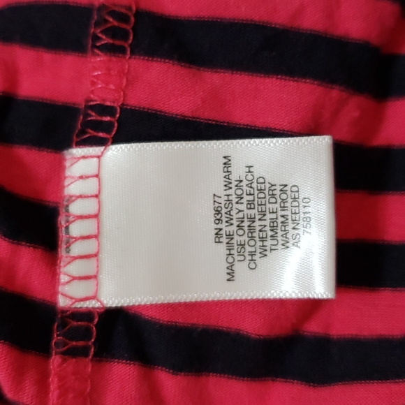 Liz Claiborne - Mandarin Collar Striped t-shirt - Ladies Large - Picture 4 of 10